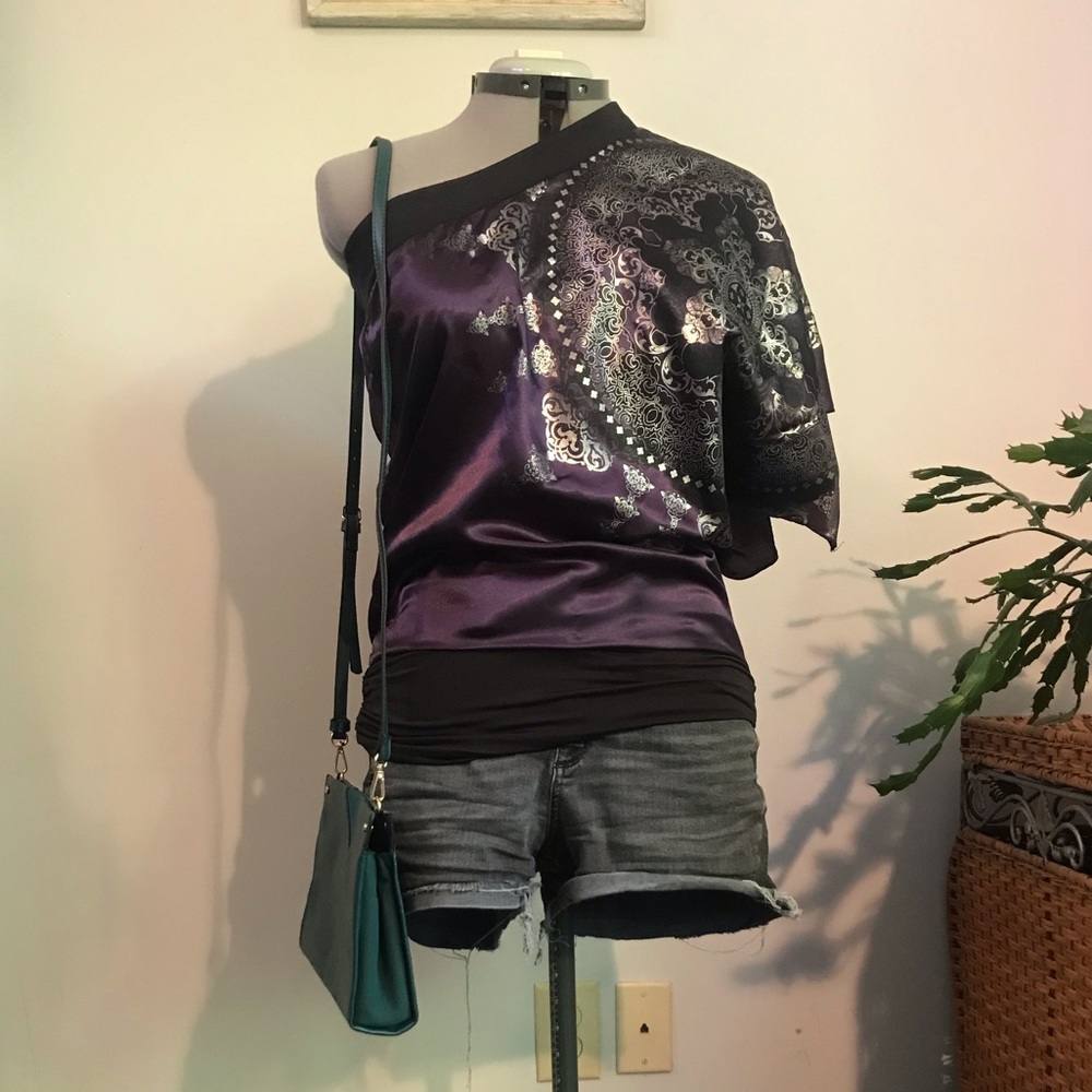 Purple tunic top